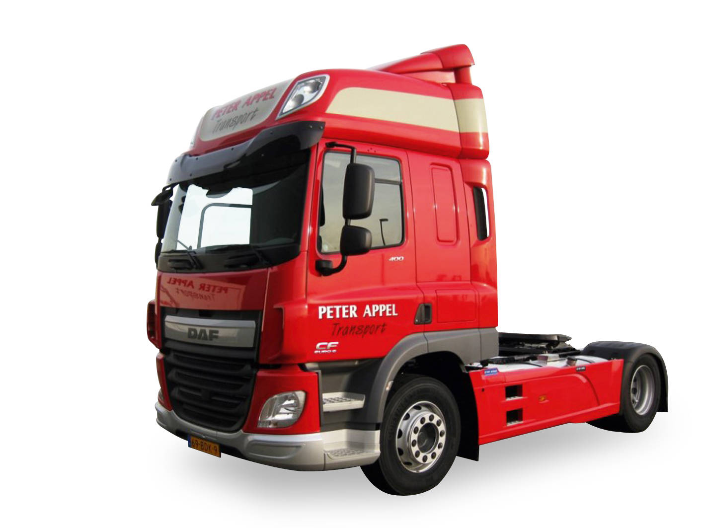 DAF CF 106 refrigerated semitrailer "Peter Appel"