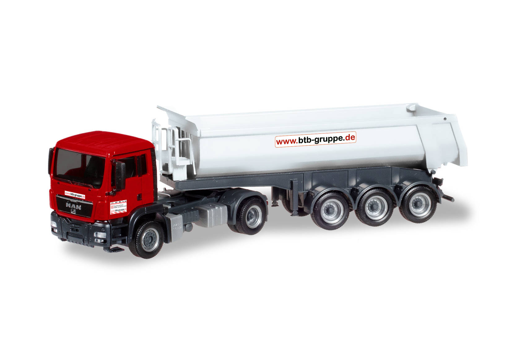 MAN TGS M dump semitrailer "BTB Berlin"