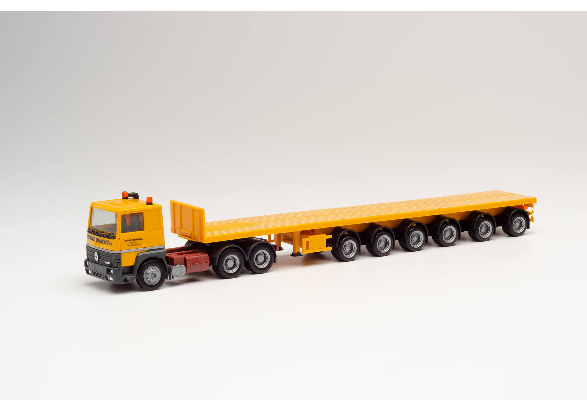 Renault R 360 6×4 ballast trailer semitrailer with four ballast weights "Franz Bracht"