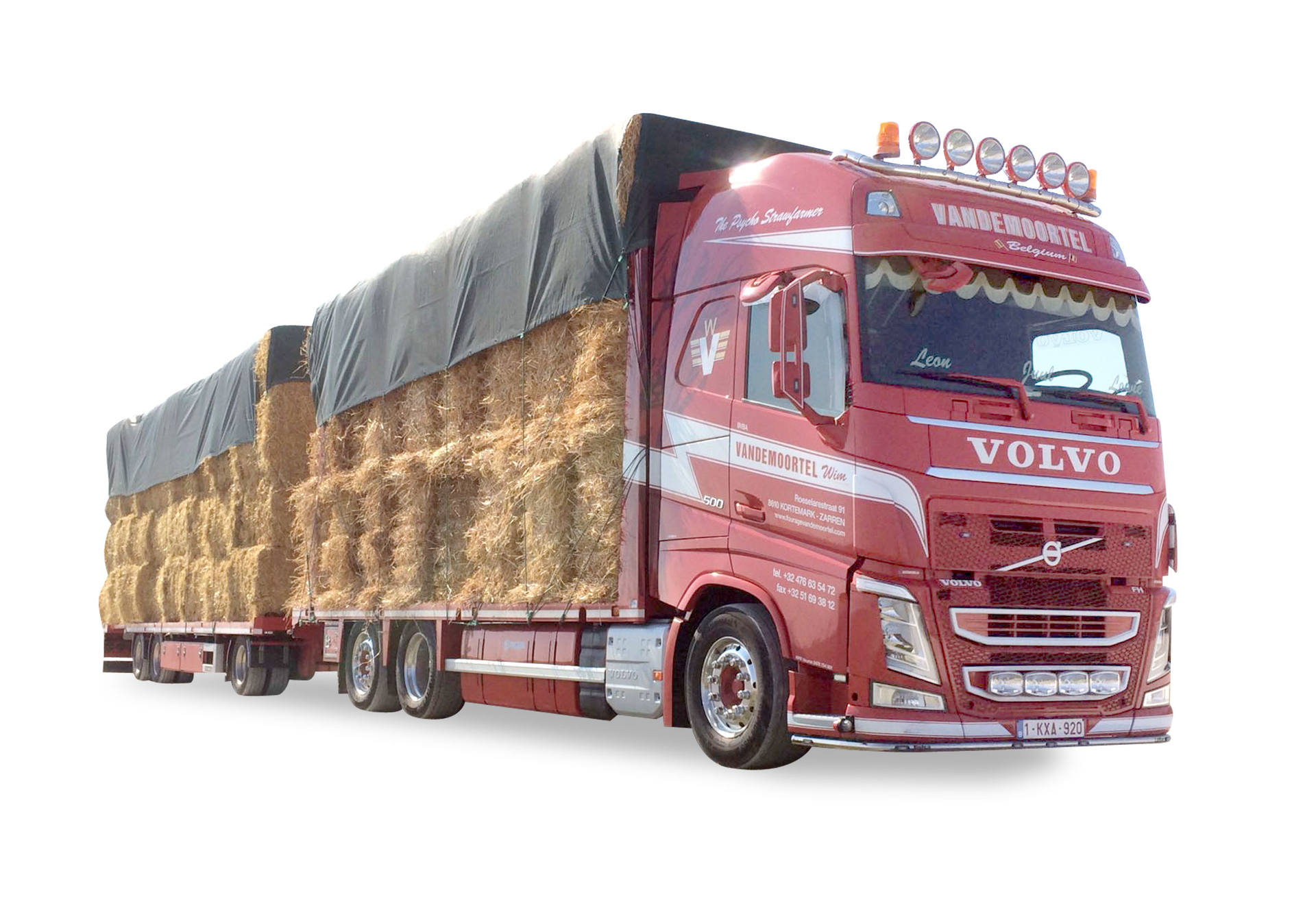 Volvo FH Gl. flatbed trailer "Vandemoortel"