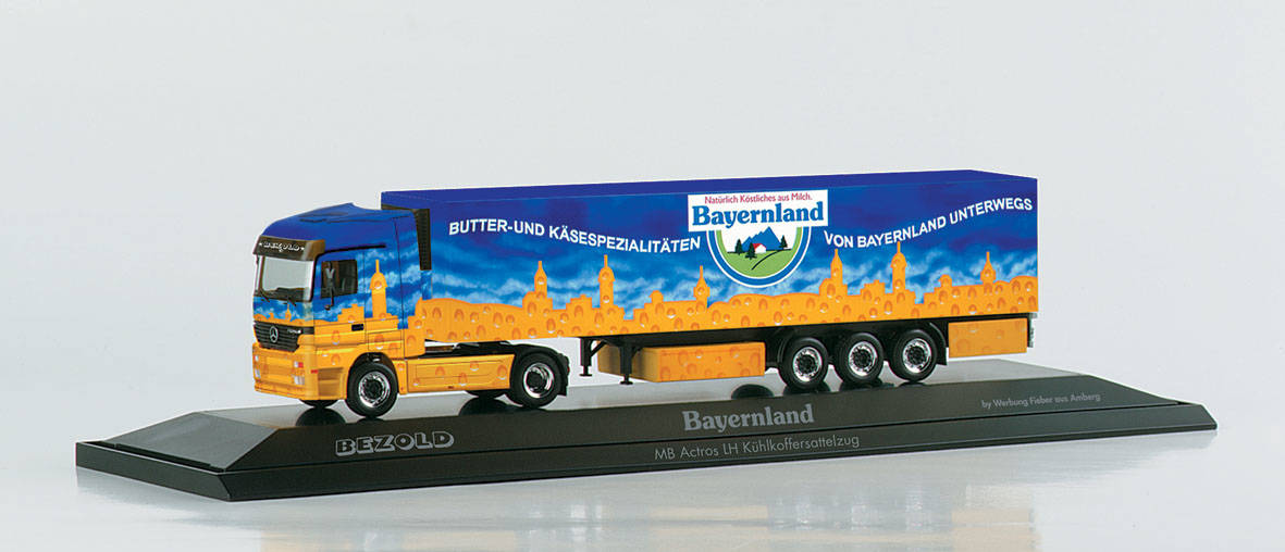 Mercedes-Benz Actros LH refrigerated box semitrailer "Bayernland", PC