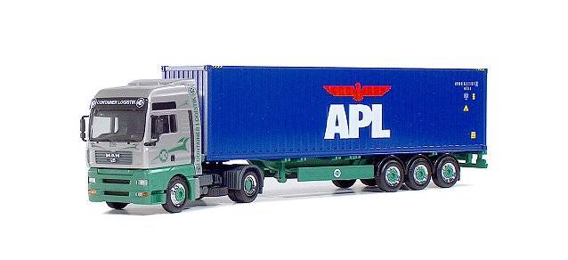 MAN TGA XXL highcube container semitrailer "APL"