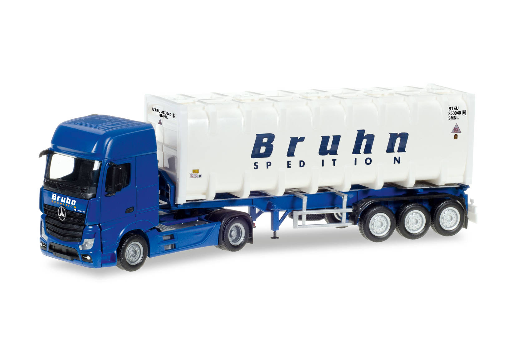 Mercedes-Benz Actros Giga bulk container semitrailer "Bruhn"