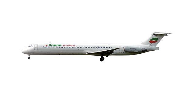 Bulgarian Air Charter McDonnell Douglas MD-82. This item comes / came in Wooster branded packaging.