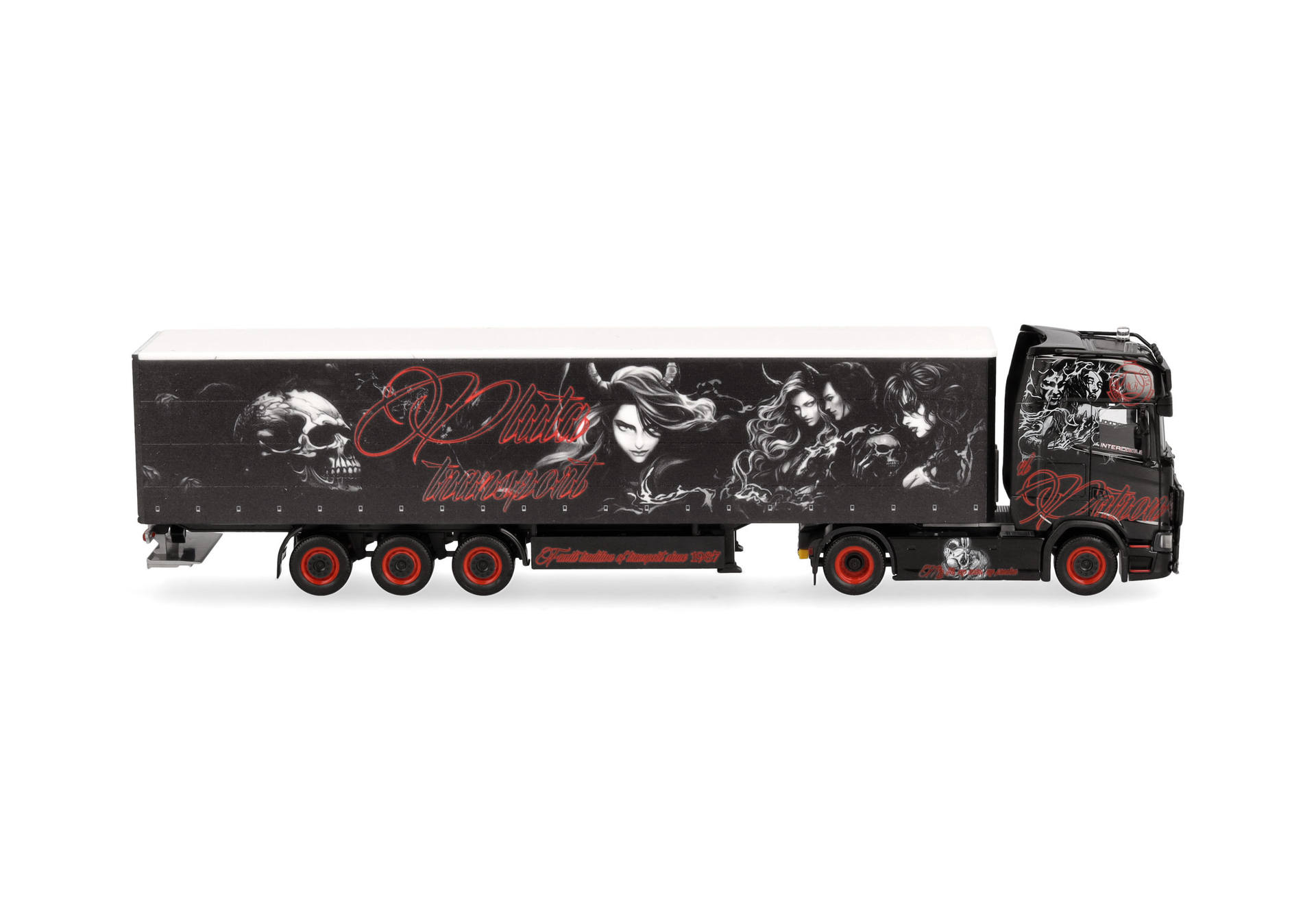 Scania CS 20 HD curtain canvas semitrailer "Pluta Transport" (Poland)