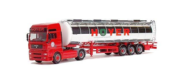 MAN TGA XXL jumbo tank semitrailer "Hoyer"