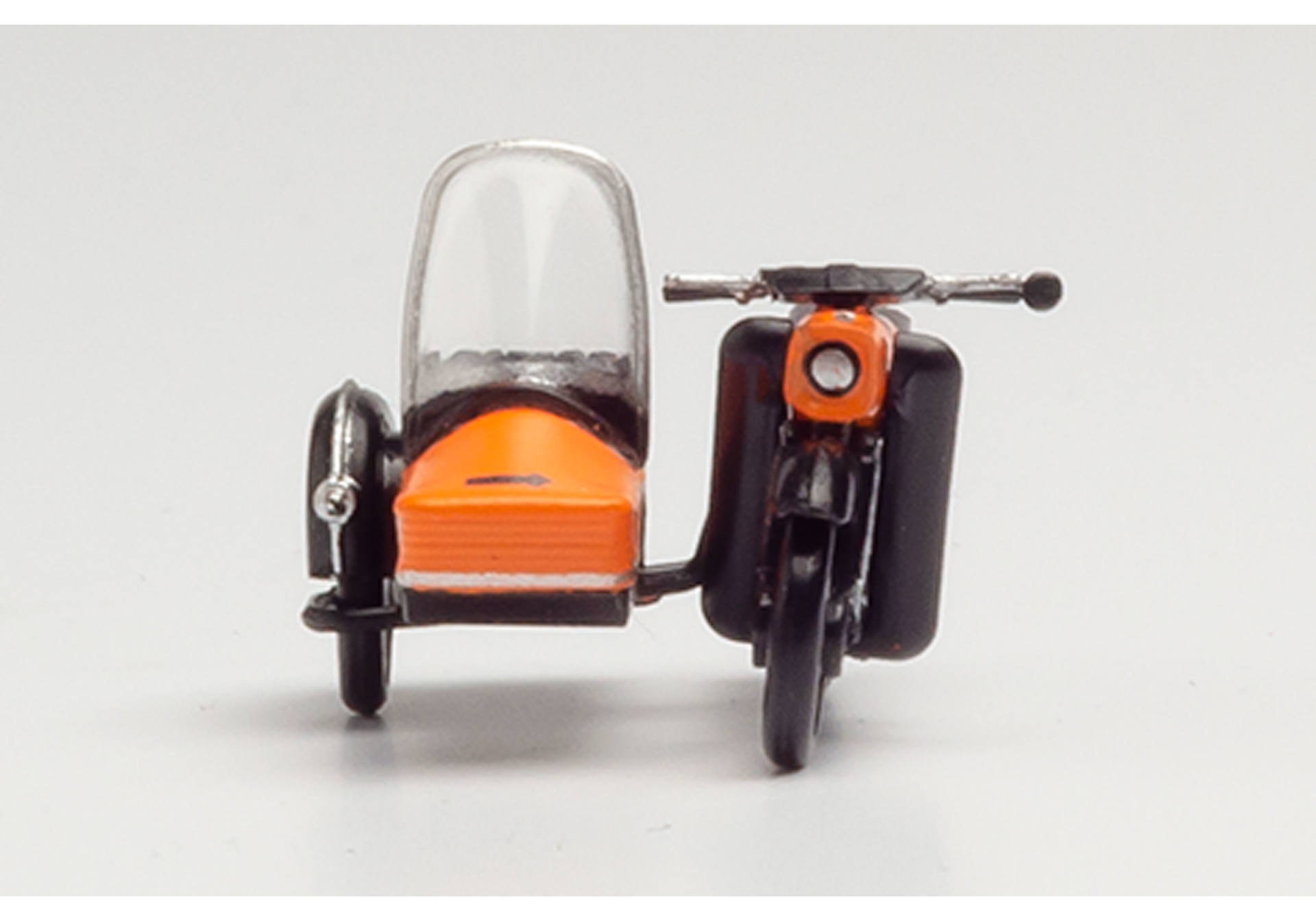 MZ 250 mit Beiwagen, orange