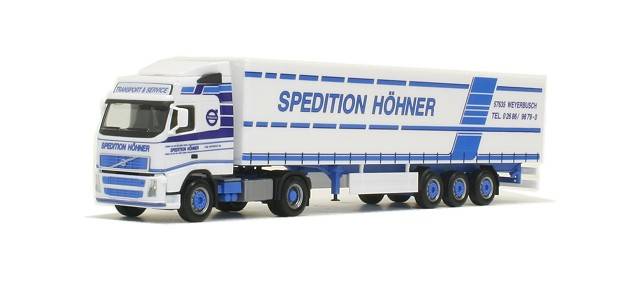 Volvo FH curtain canvas semitrailer "Höhner"