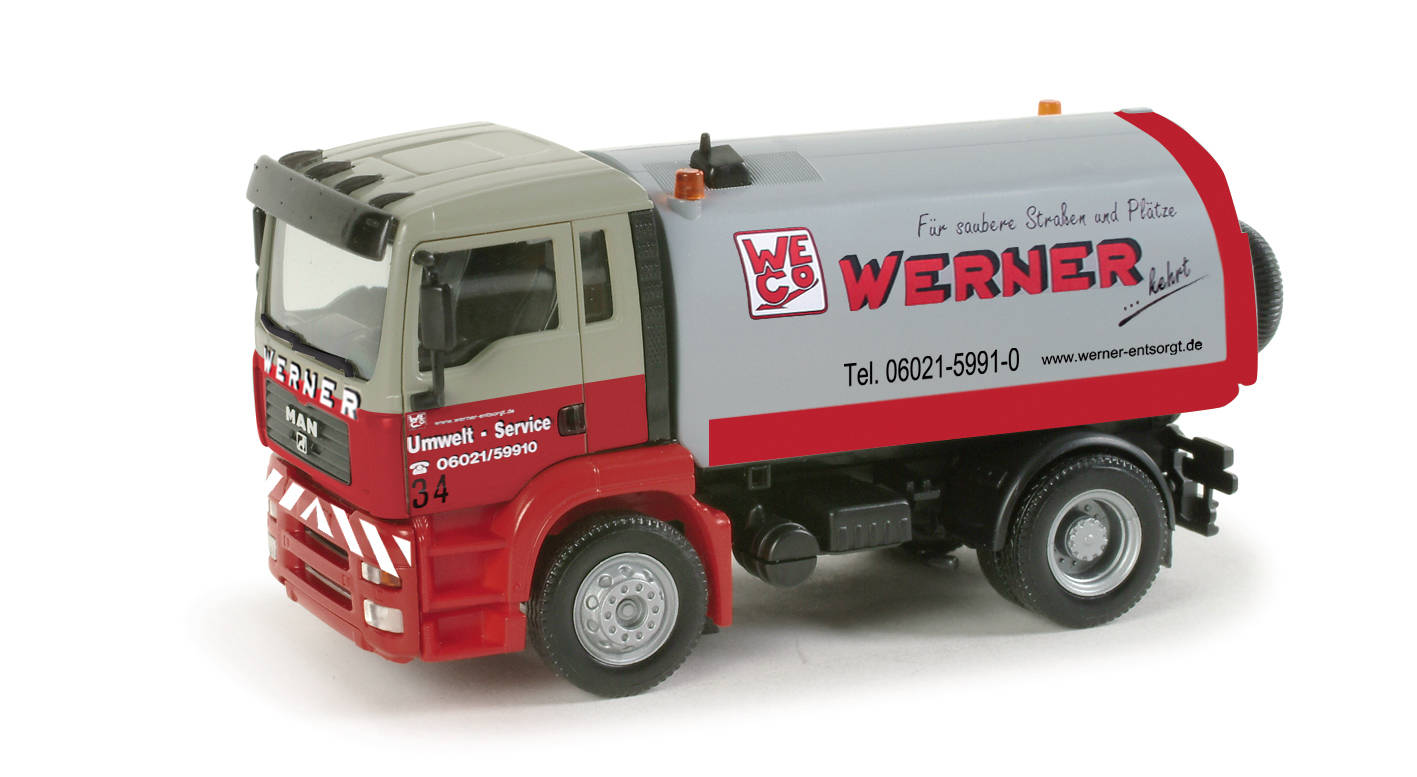 MAN TGA M road sweeper "Werner"