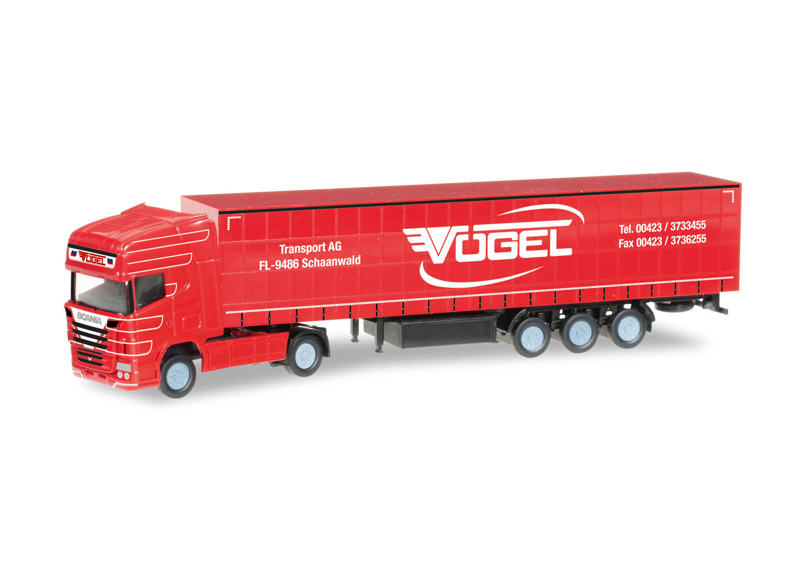 Scania R TL Gardinenplanen-Sattelzug "Vögel" (A)
