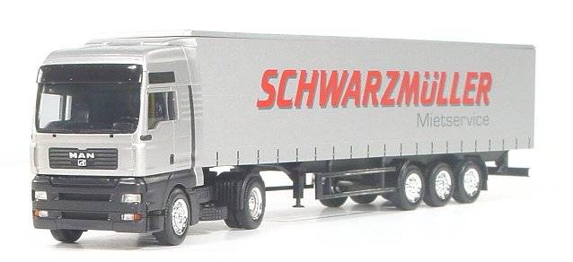 MAN TGA XXL curtain canvas semitrailer "Schwarzmueller"