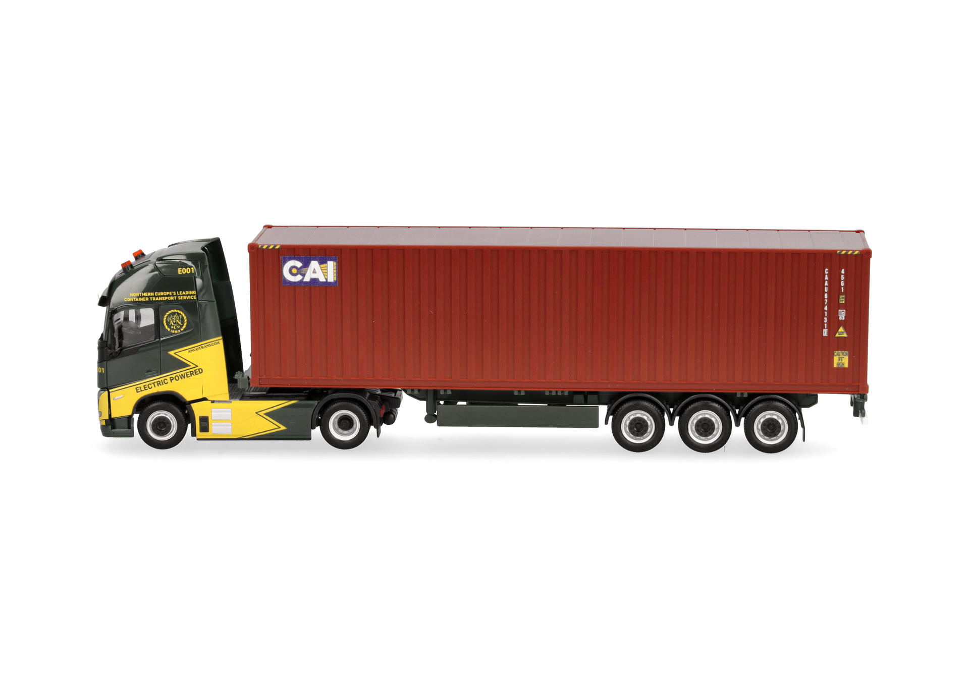 Volvo FH GL XL Electric 40ft Container-Sattelzug "Ancotrans/CAI"