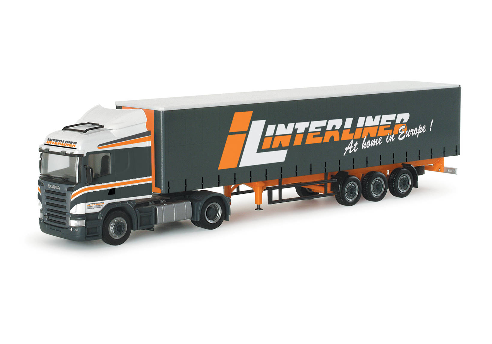 Scania R Highline canvas semitrailer "Interliner" (A)