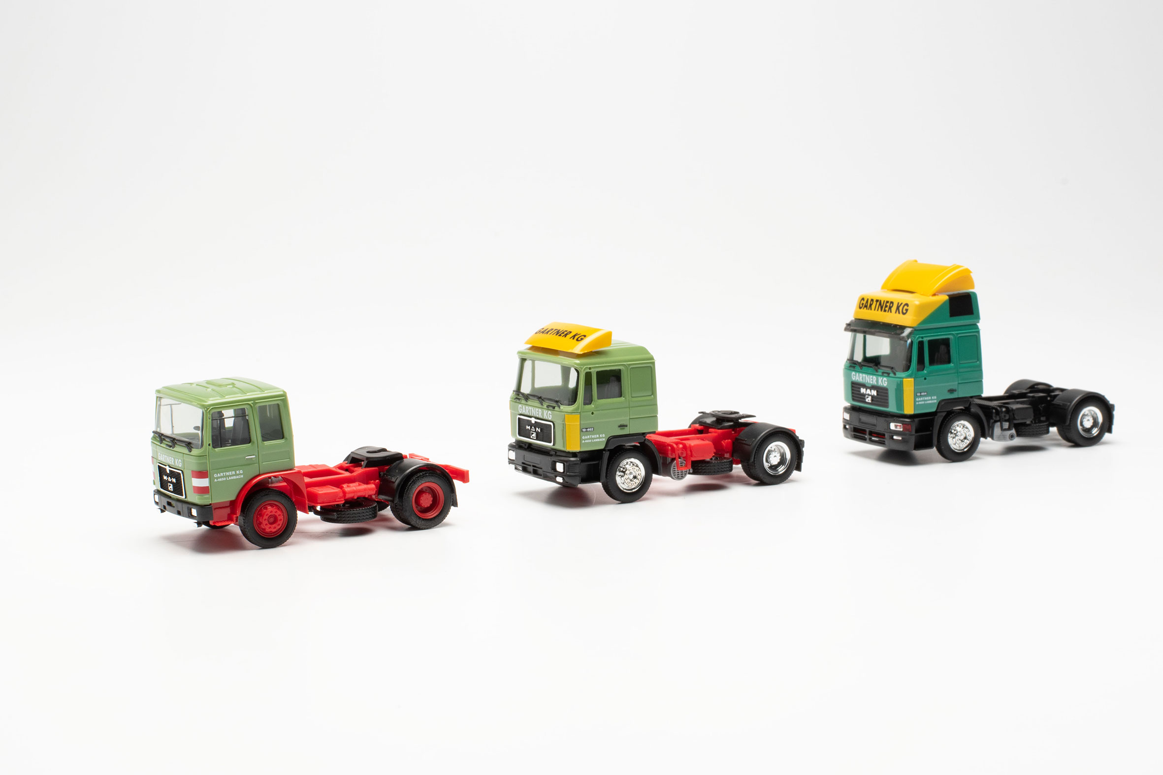 rigid tractor set  MAN F8 / MAN F90 / MAN F2000 Evo "Gartner KG" (Austria)