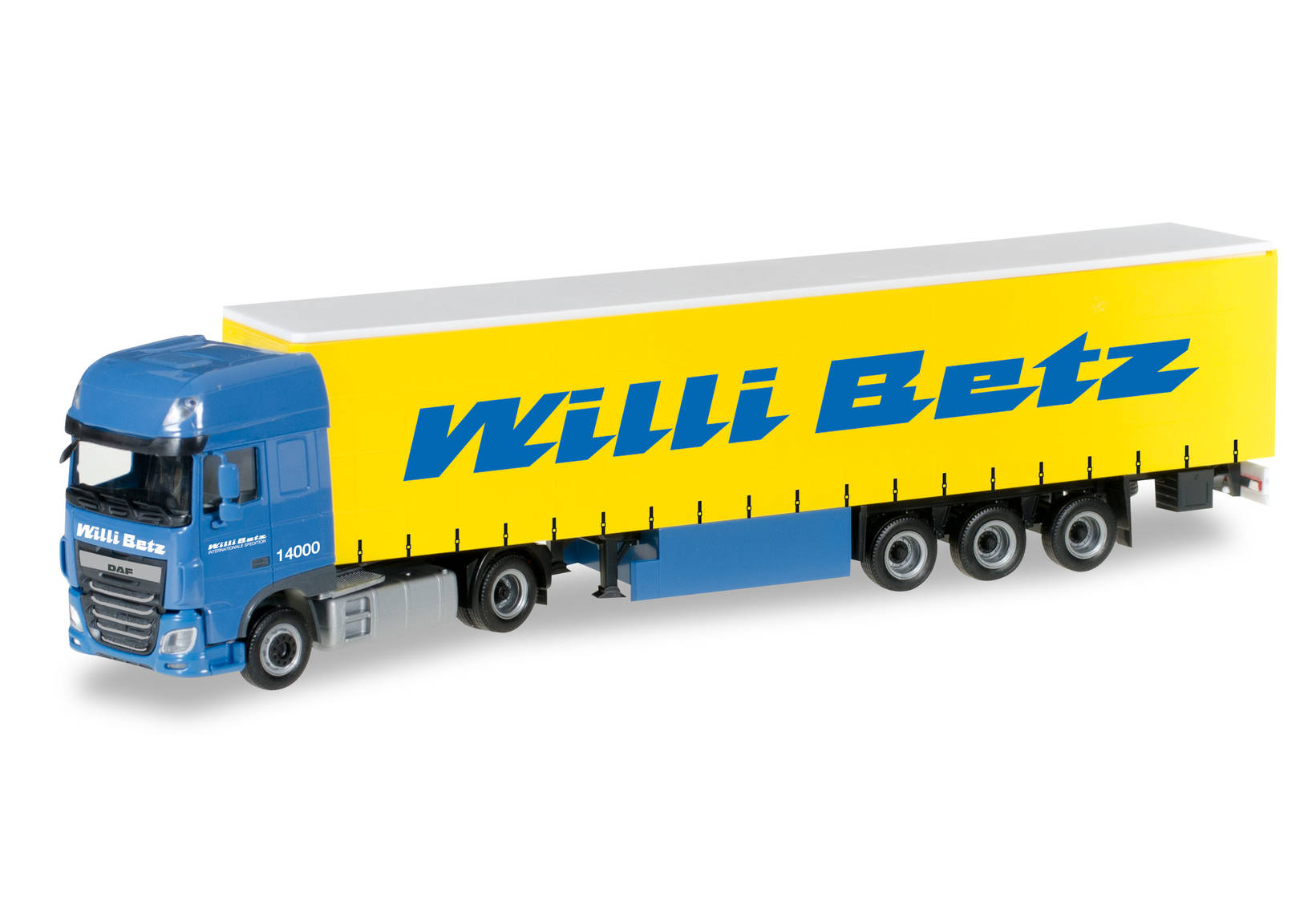 DAF XF SSC Euro 6 Gardinenplanen-Sattelzug "Willi Betz"