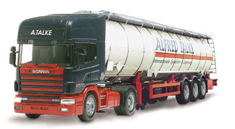 Scania 144 TL JumboTank saddle train 2A/3A