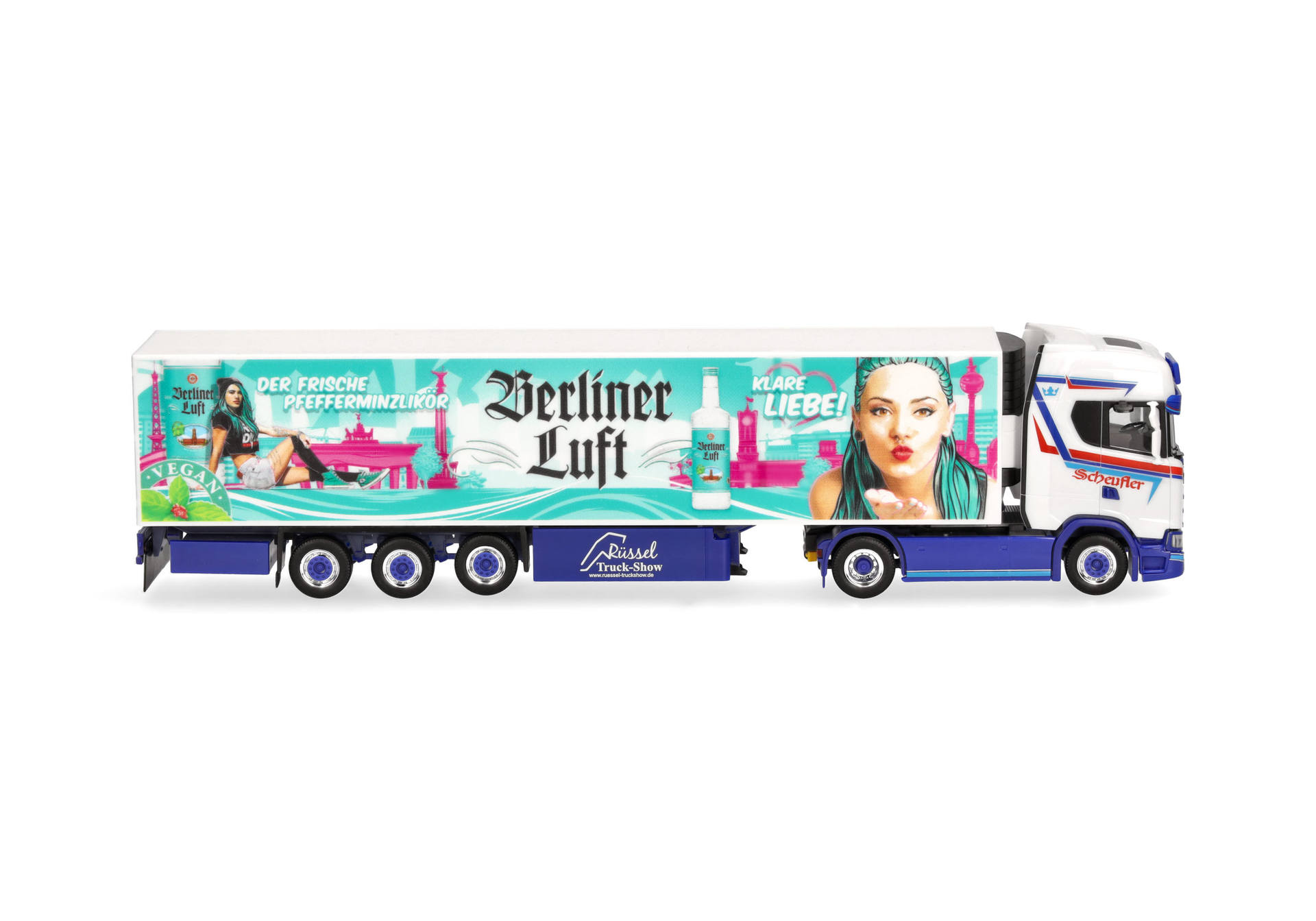 Scania CS 20 HD  refrigerated box semitrailer truck "Scheufler/Berliner Luft"