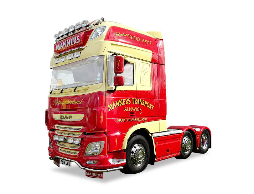 DAF XF 106 6x2 SSC rigid tractor "Manners Transport"
