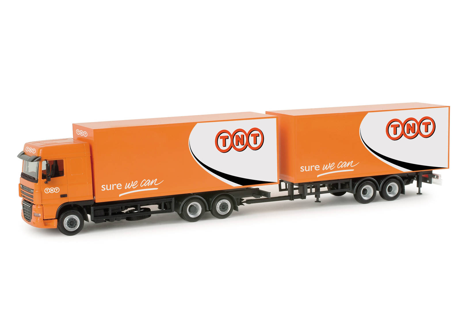 DAF XF 105 volume box trailer "TNT"