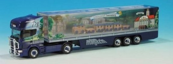 Scania 144 TL V8 suitcase saddle train 2a/3a