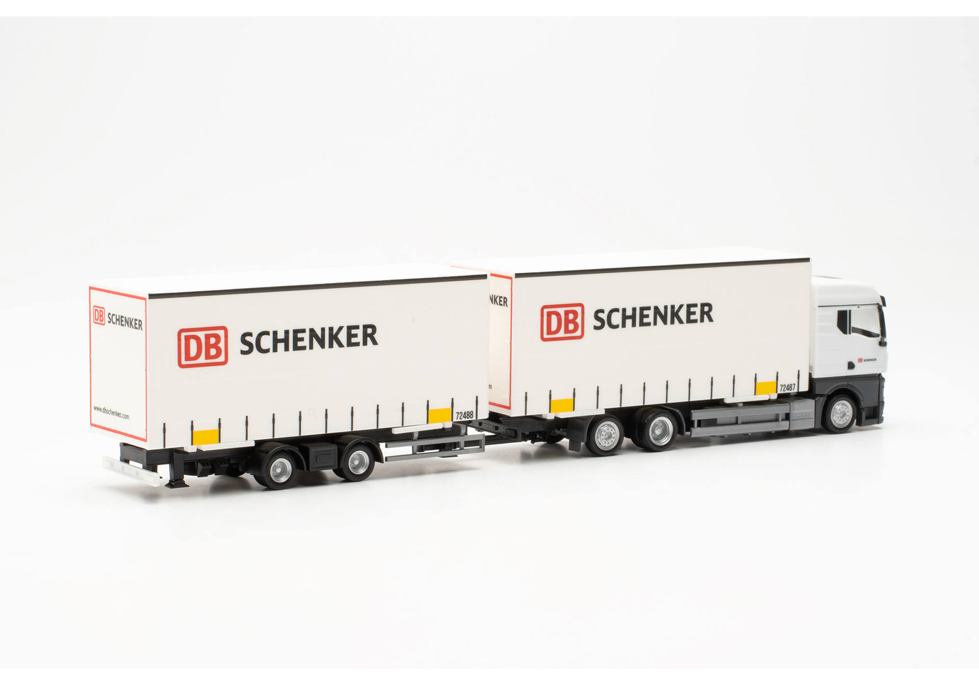 MAN TGX GM Volumen-Wechselplanen-Hängerzug „DB Schenker“