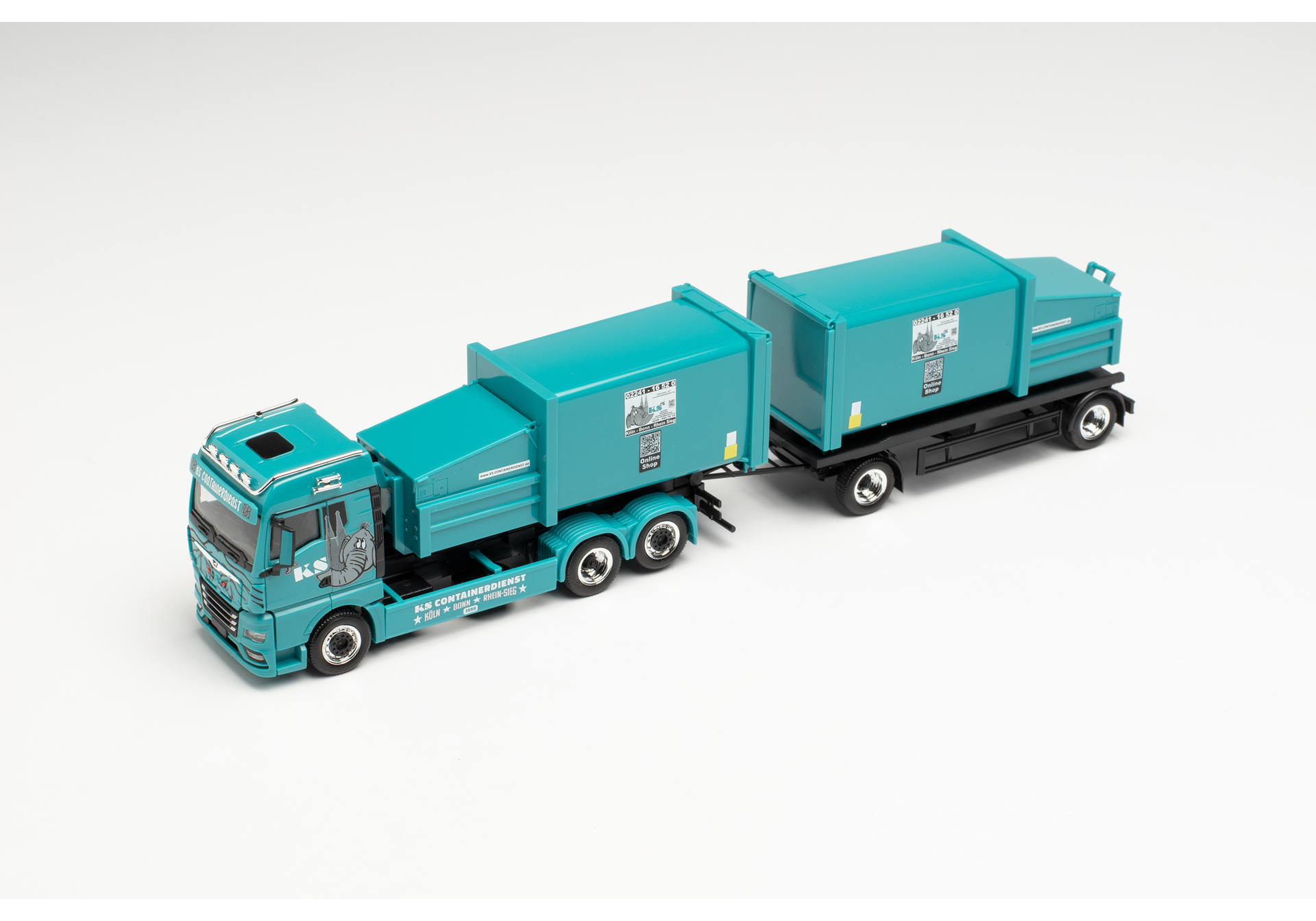 MAN TGX GM Pressmüllcontainer-Hängerzug „KS Containerdienst“