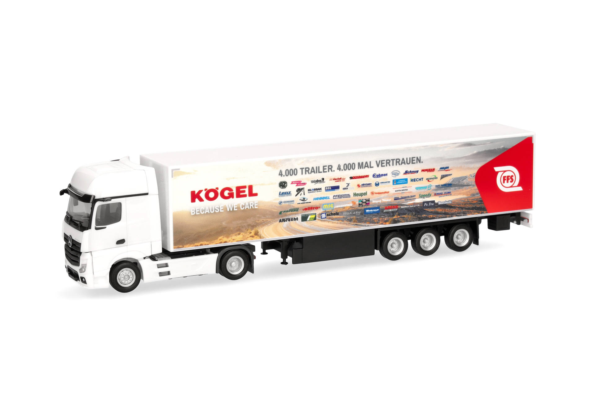 Mercedes-Benz Actros '18 Gigaspace box semitrailer truck "Kögel" (Express)