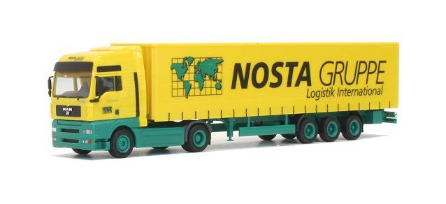 MAN TGA XXL curtain canvas semitrailer "Nosta"