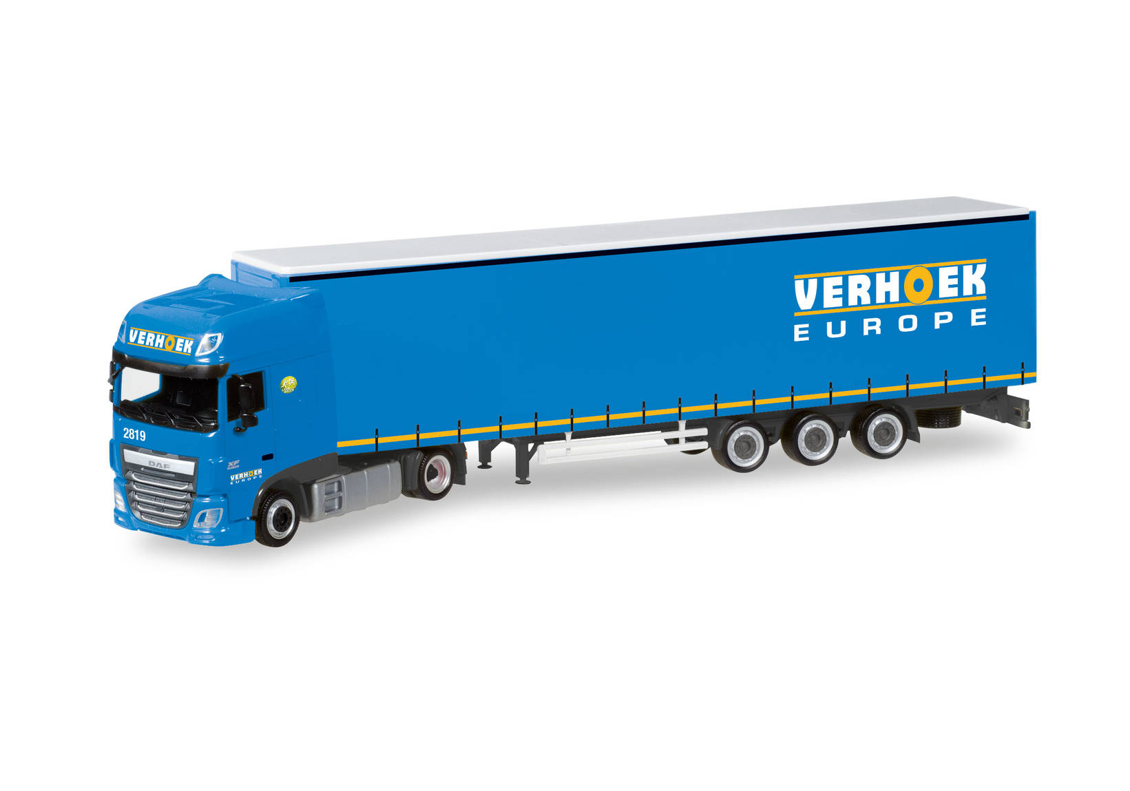 DAF XF SSC lowliner semitrailer "Verhoek" (NL)