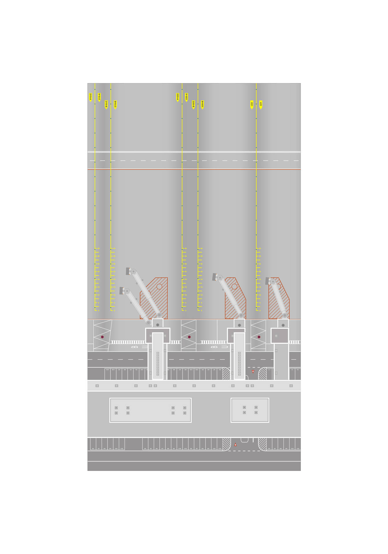 Munich Airport - Mittelsektionen Nord & Süd / North & South Midsections