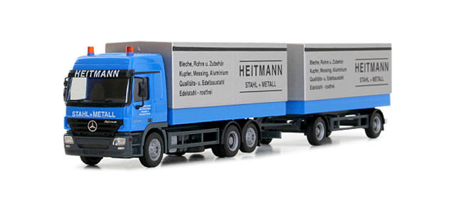 Mercedes-Benz Actros L pick up trailer "Heitmann"