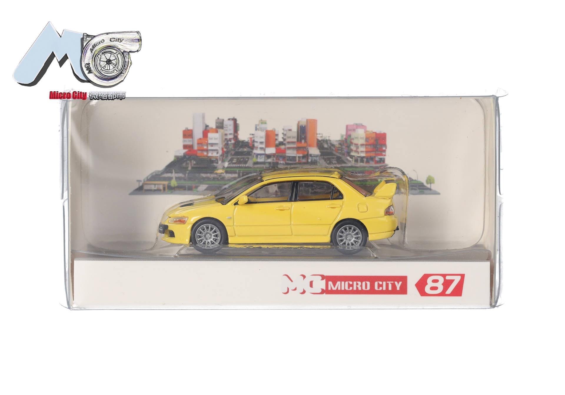 MicroCity: Mitsubishi Lancer Evolution 9 (2005-2007), gelb