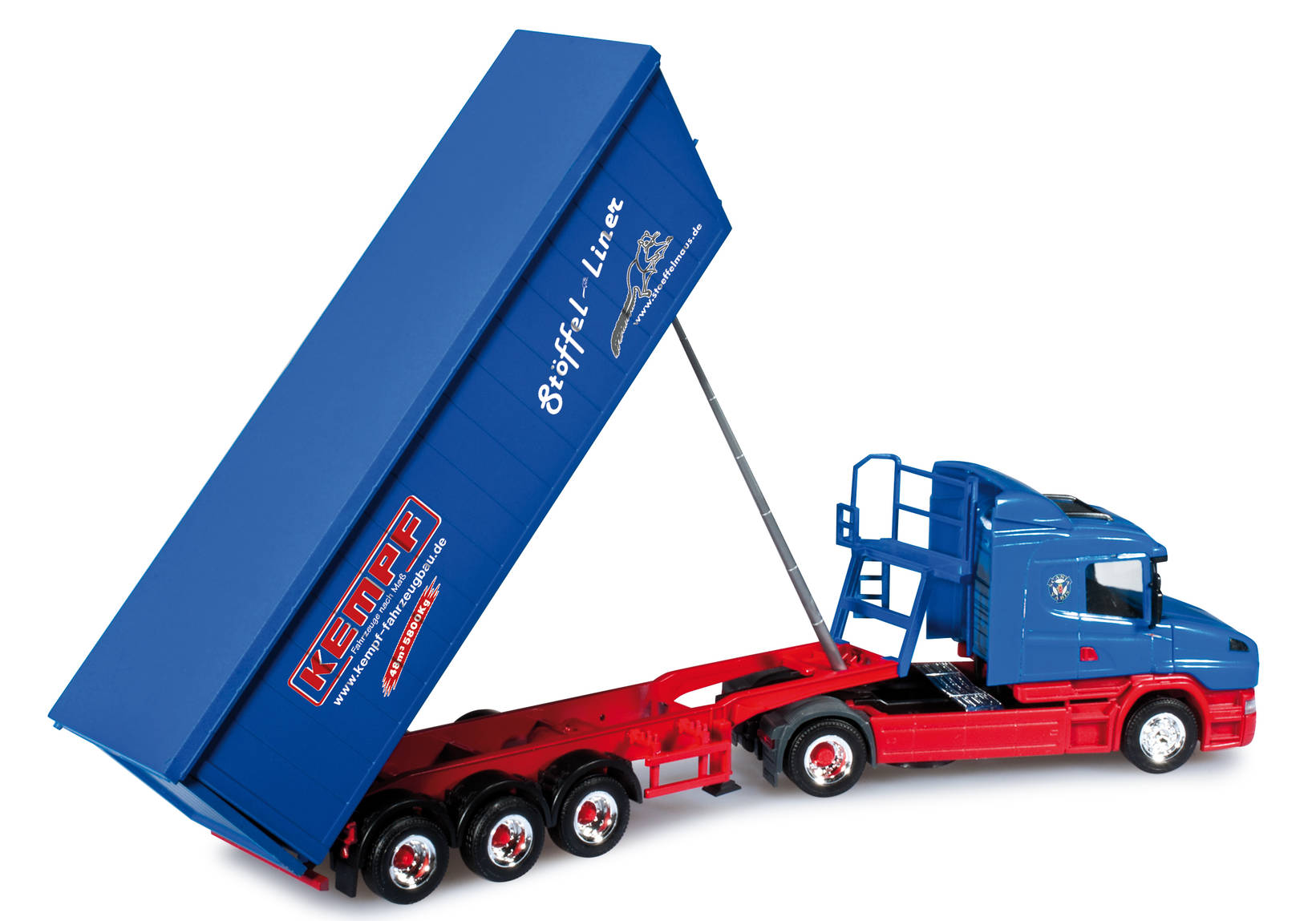 Scania Hauber Kempf Kippsattelzug "Kempf Vorführfahrzeug"