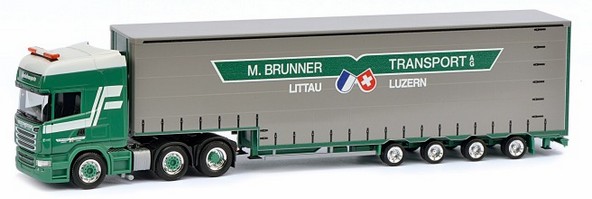 Scania R´09 TL Jumbogardinenplanen saddle train with Meusburger weir 3A/4A