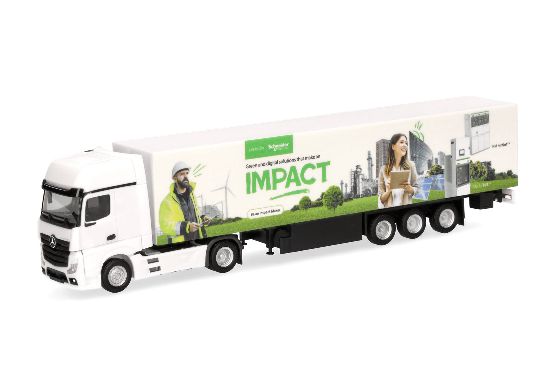 Mercedes-Benz Actros 18 Gigaspace box semitrailer "Schneider Eletric" (Express)