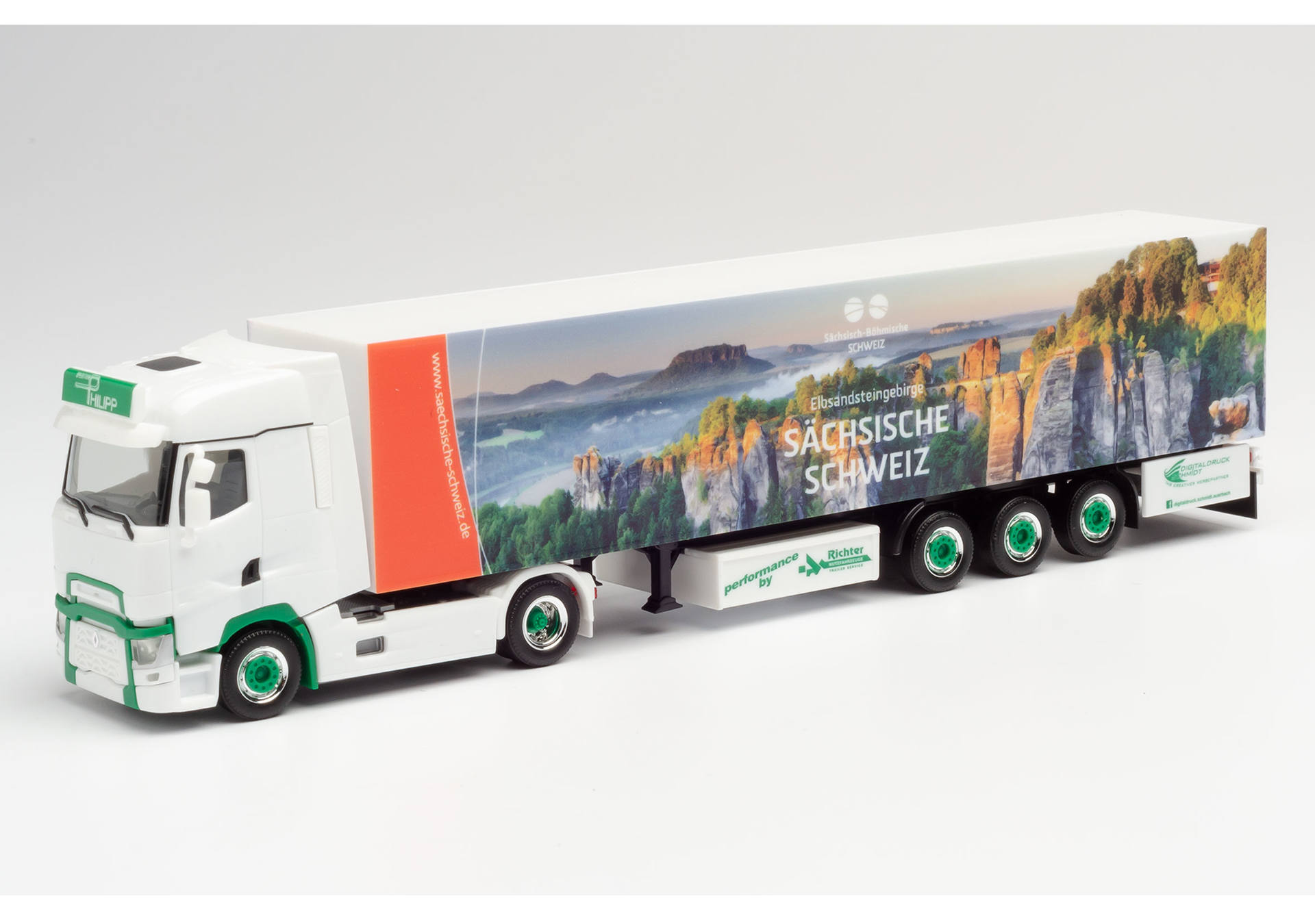 Renault T box semitrailer "Spedition Philipp / Sächsische Schweiz"