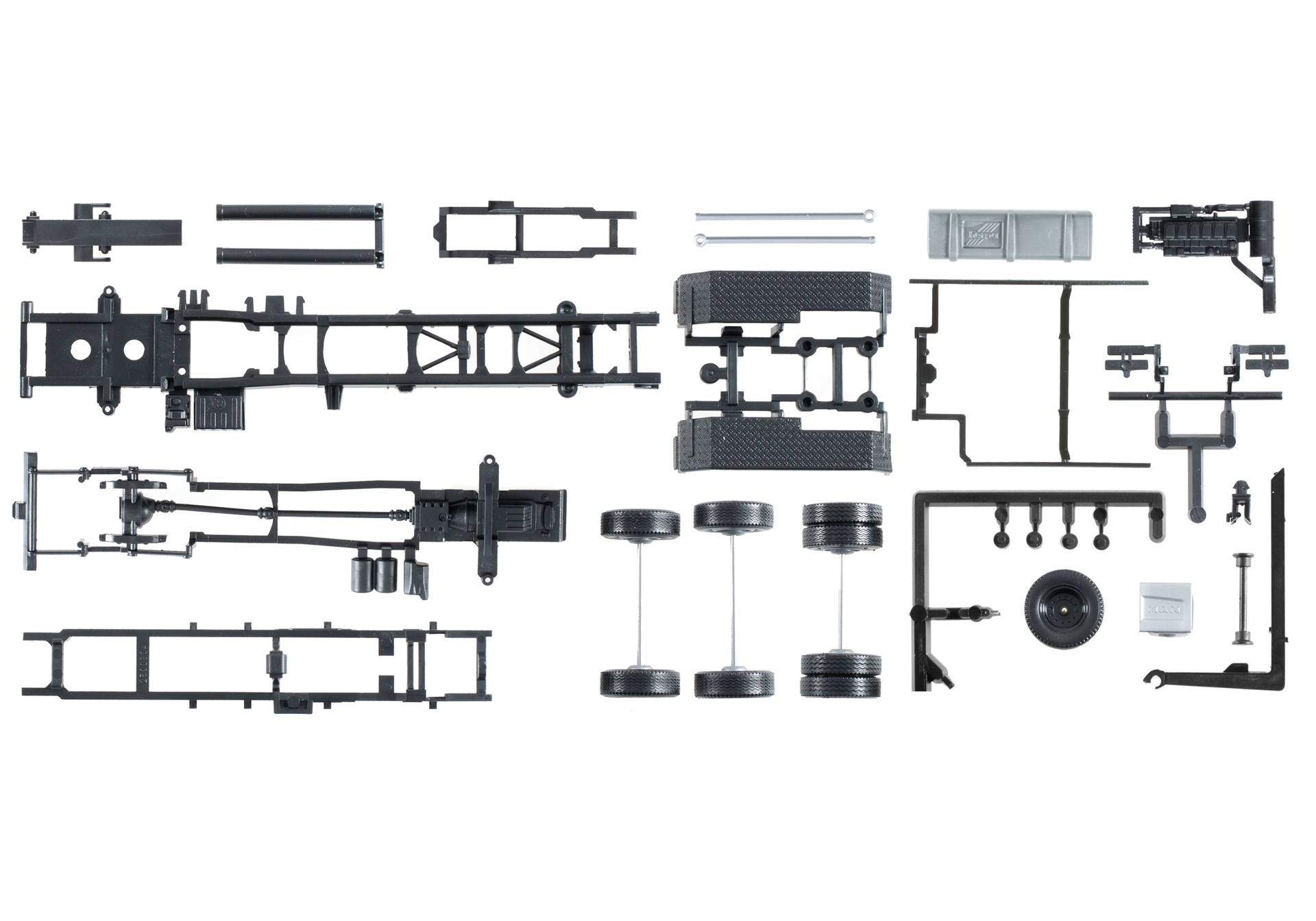 Chassis for tractor MAN TGX Euro 6 with roll-off kinematics, content: 2 pcs.