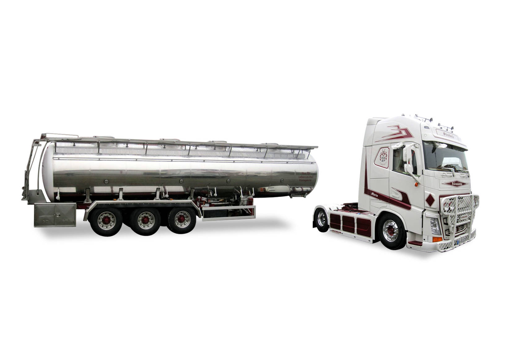 Volvo FH GL chrome semitrailer "Ströbele"
