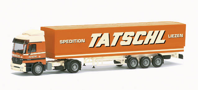 Mercedes-Benz Actros L canvas tarp semitrailer "Tatschl"