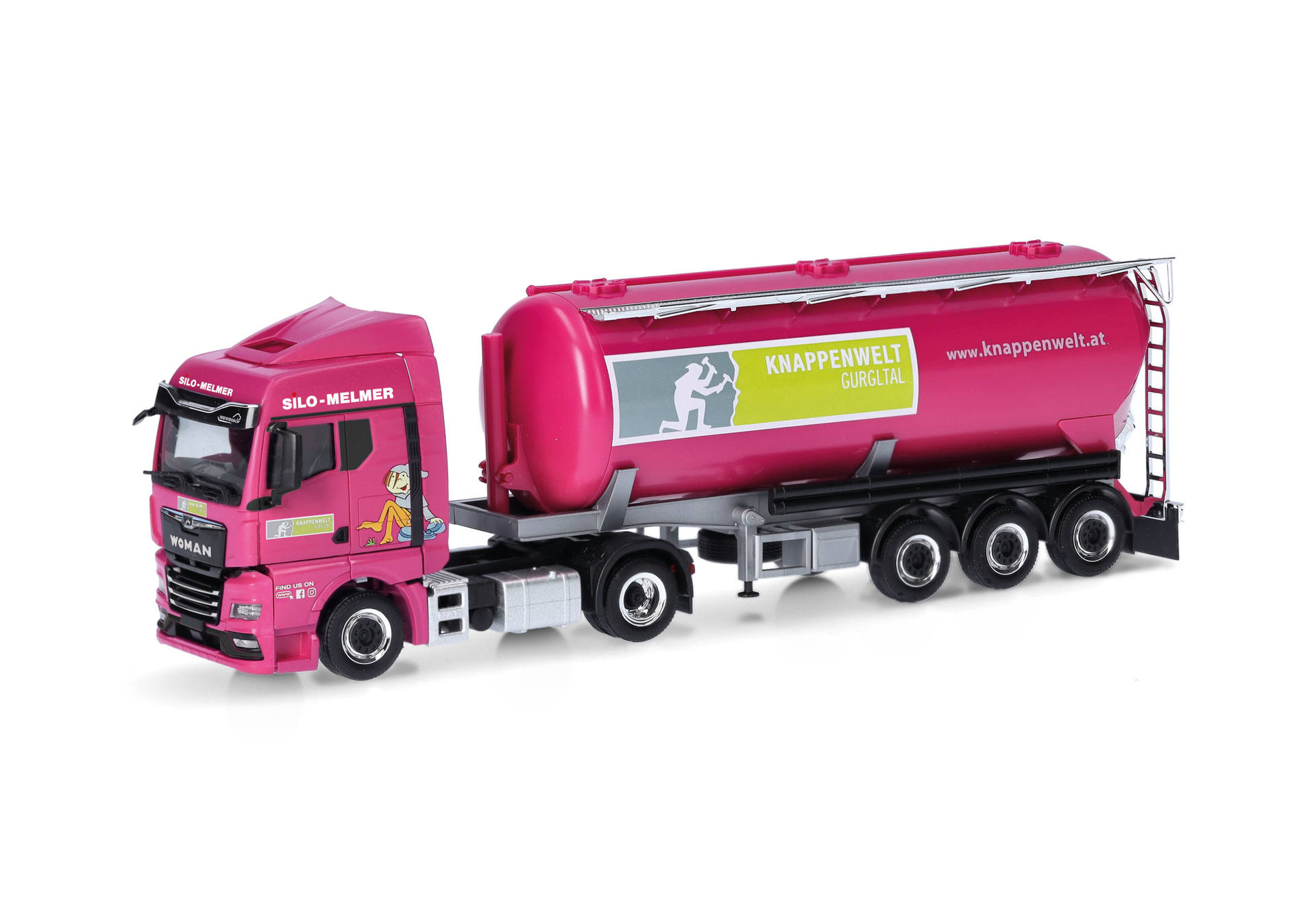 (WO)MAN TGX GM bulk semitrailer truck "Melmer"