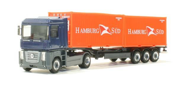 Renault Magnum container semitrailer "Hamburg Sued"