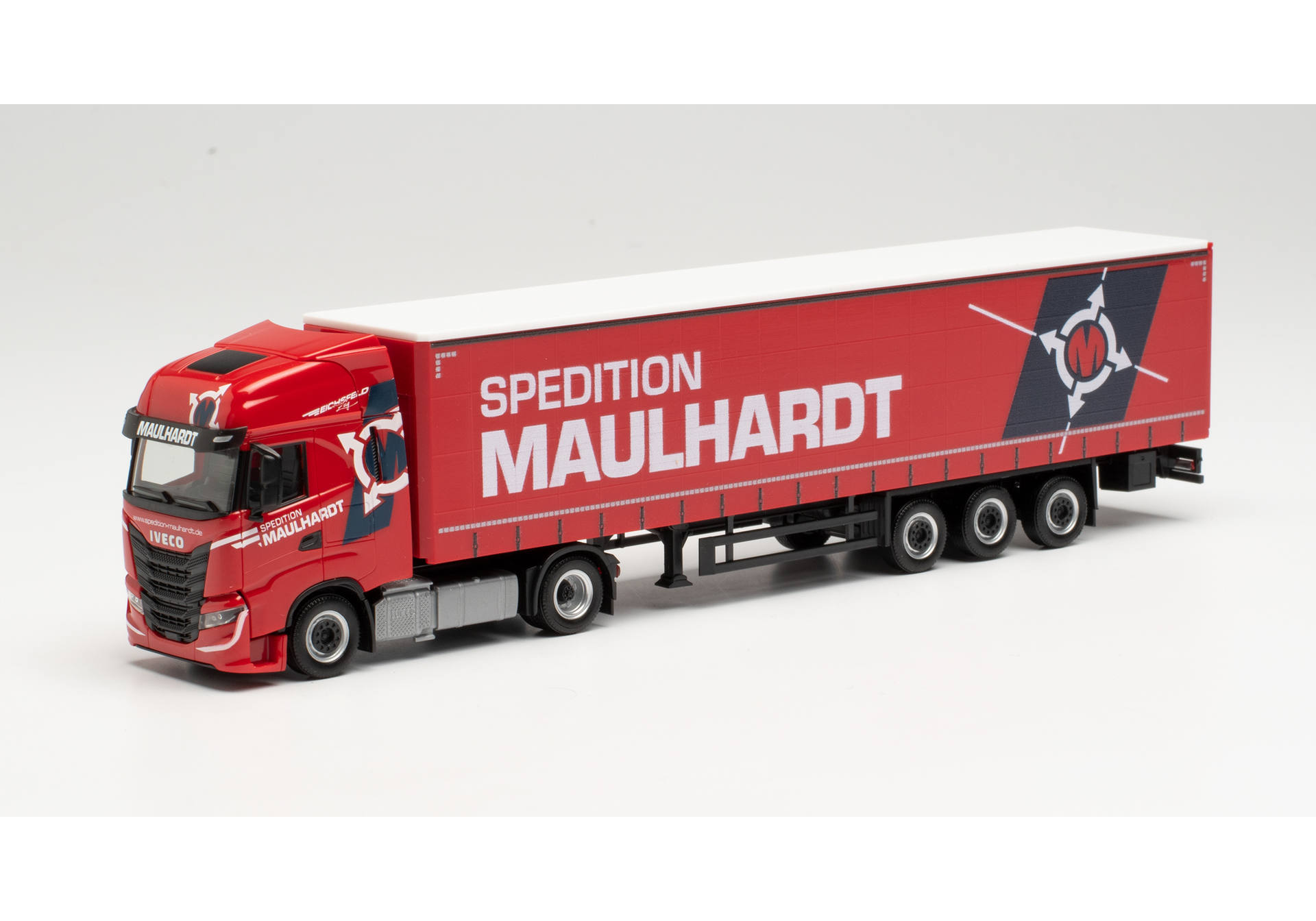 veco S-Way Gardinenplanen-Sattelzug „Spedition Maulhardt“