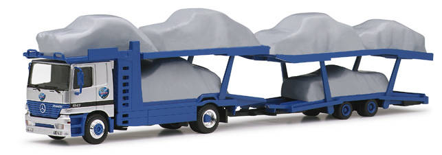 Mercedes-Benz Actros L Auto transporter trailer with 6 innovations 2A/2A