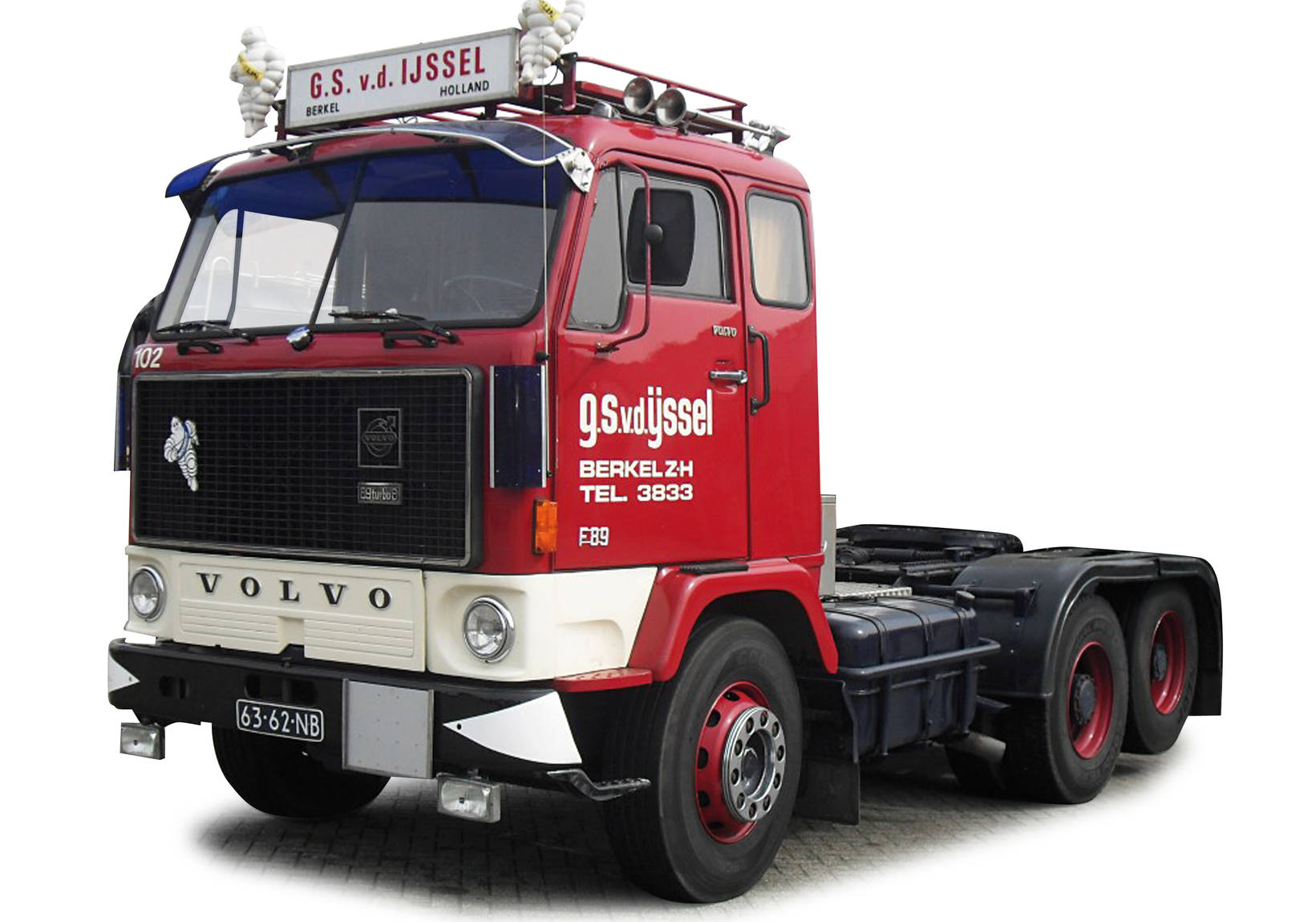 Volvo F89 tank semitrailer "Van den Ijssel"