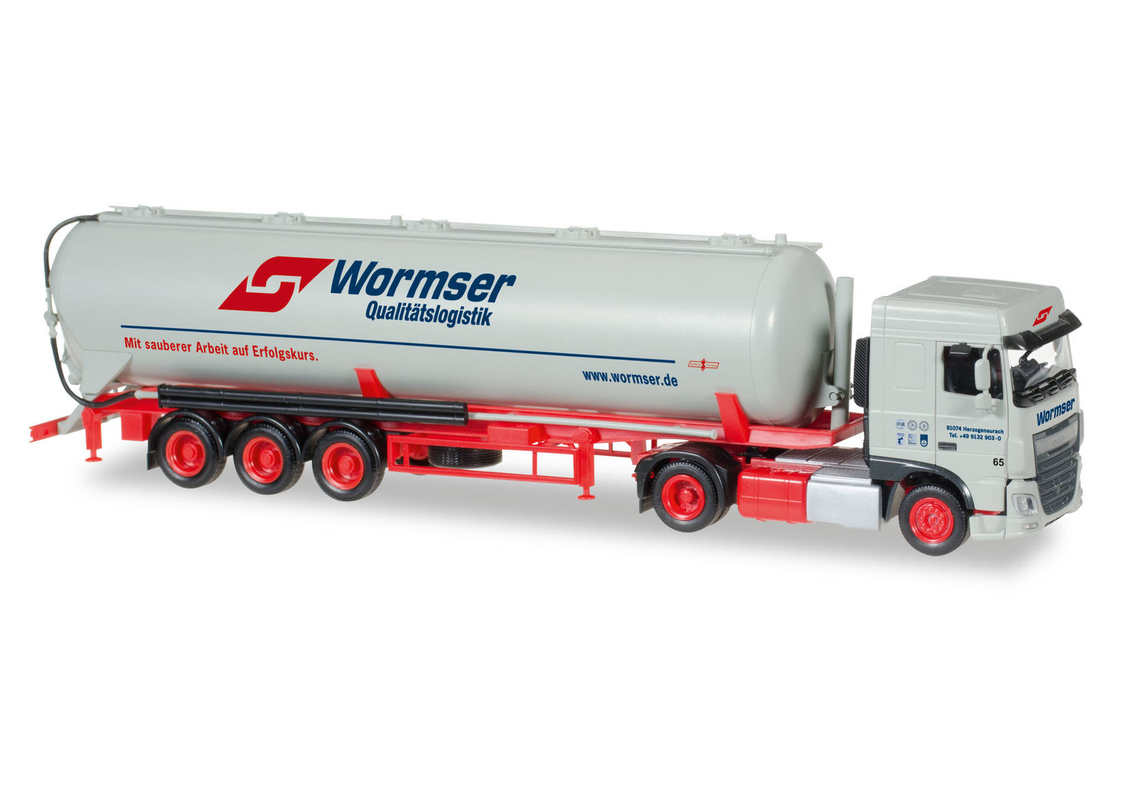 DAF XF Euro 6 SC Silo-Sattelzug "Wormser"