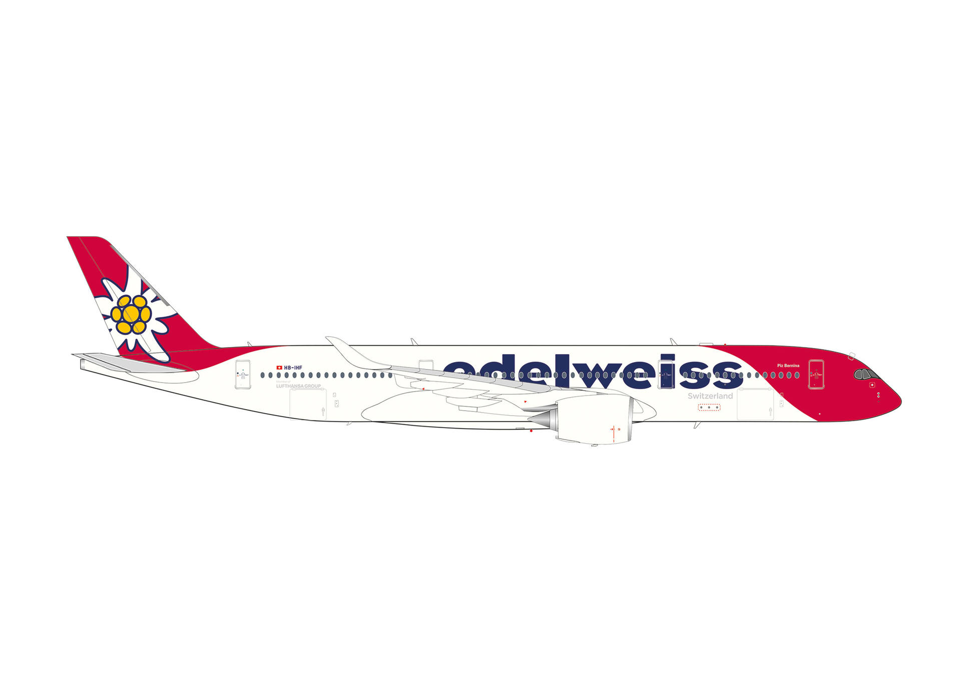 Edelweiss Air Airbus A350-900 – HB-IHF “Piz Bernina”