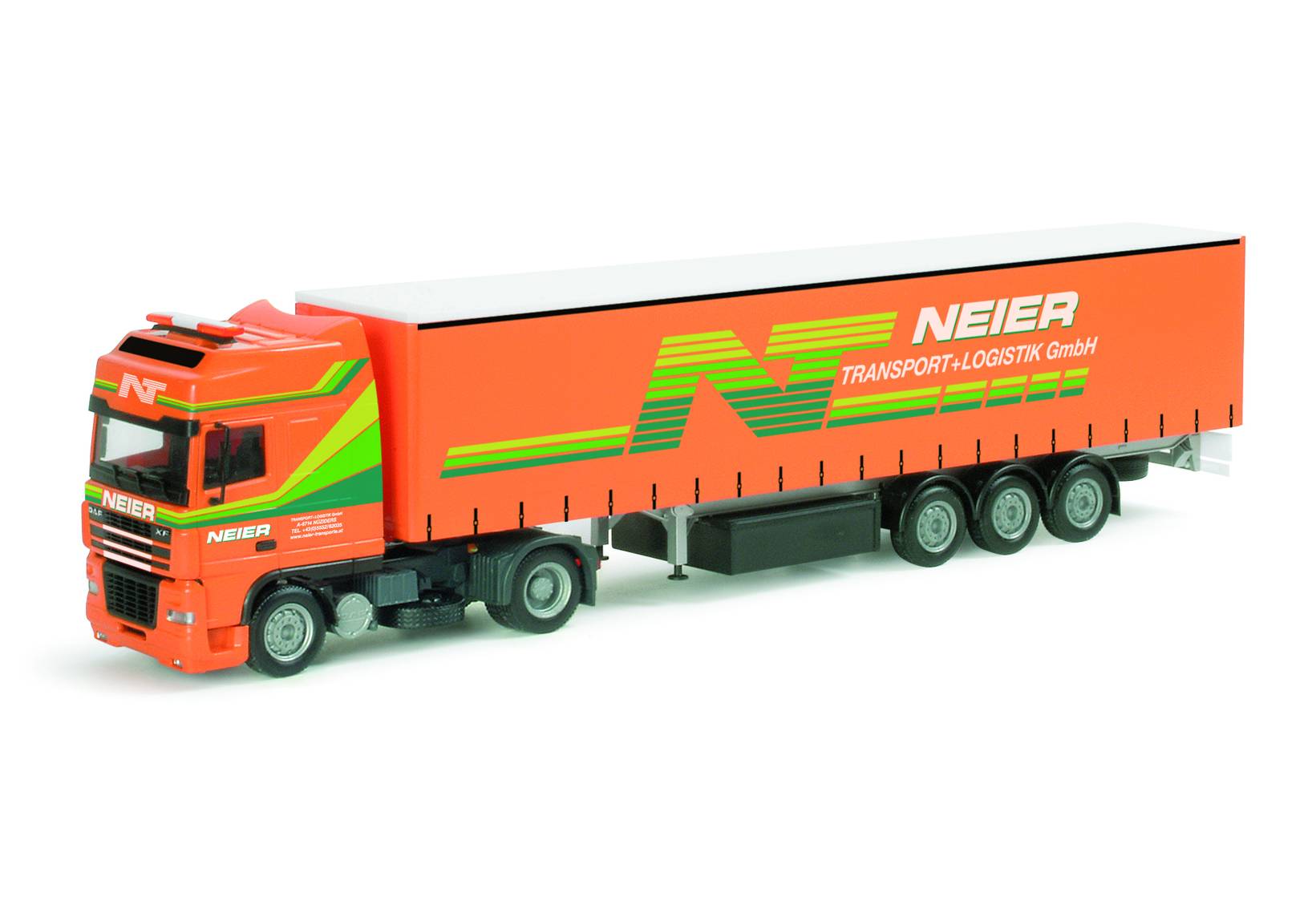 DAF XF SSC Gardinenplanen-Sattelzug "Neier" (A)