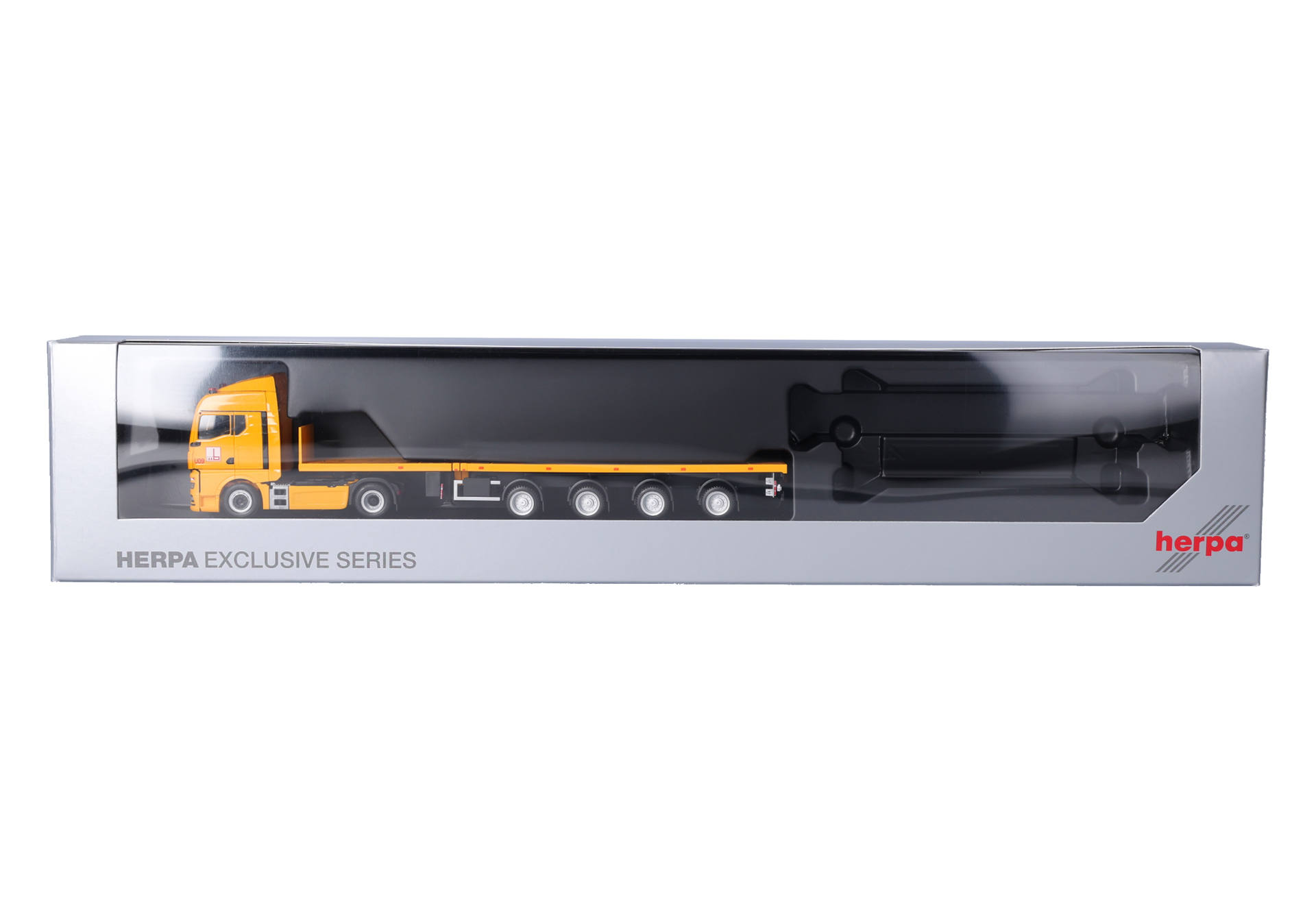 MAN TGX GM teletrailer semitrailer "Max Bögl" with loading