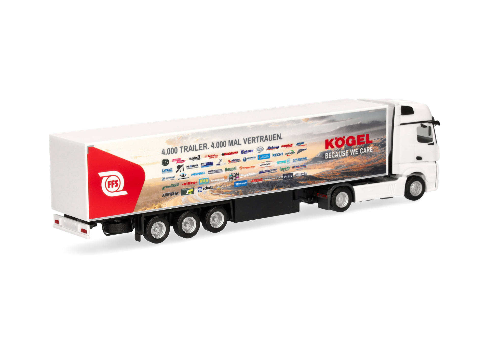 Mercedes-Benz Actros '18 Gigaspace box semitrailer truck "Kögel" (Express)