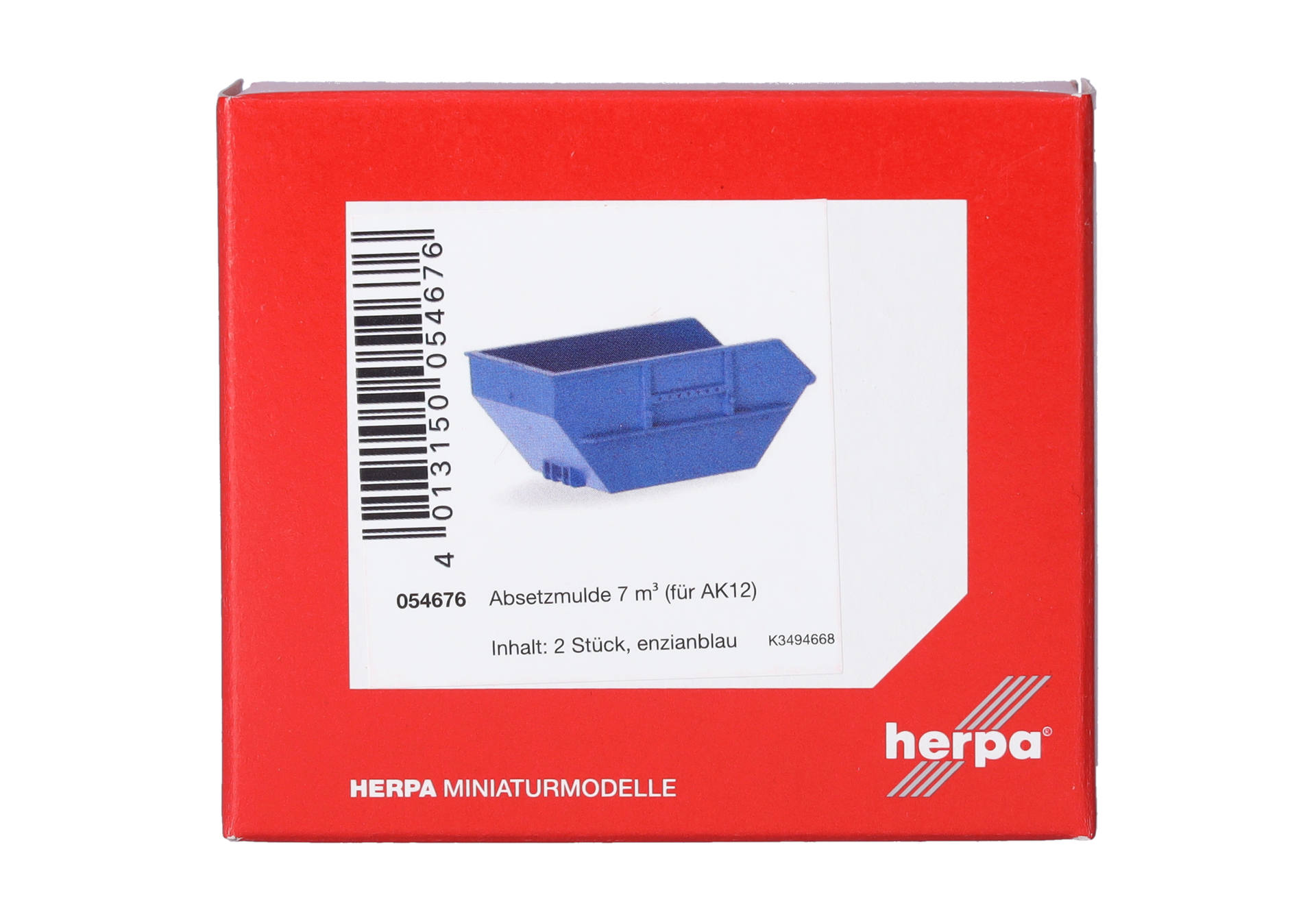 Skip tray 7m³ for AK12, blue (2 pieces)